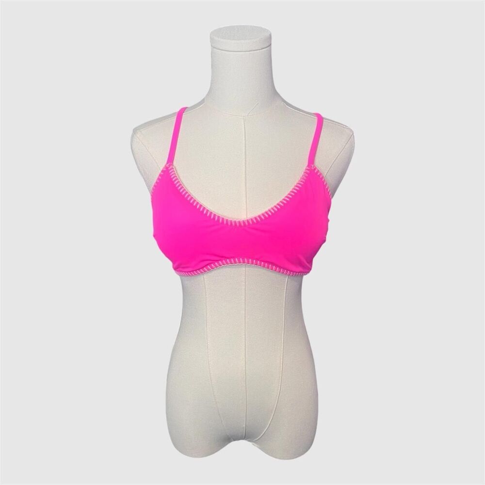 Victoria’s Secret Swim Crochet Razorback Pink Bikini Top